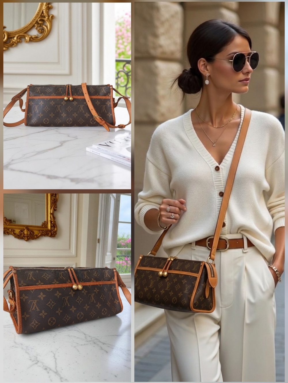 Louis Vuitton Monogram Popincourt Long Crossbody Bag Vintage 2005 ✨ COA